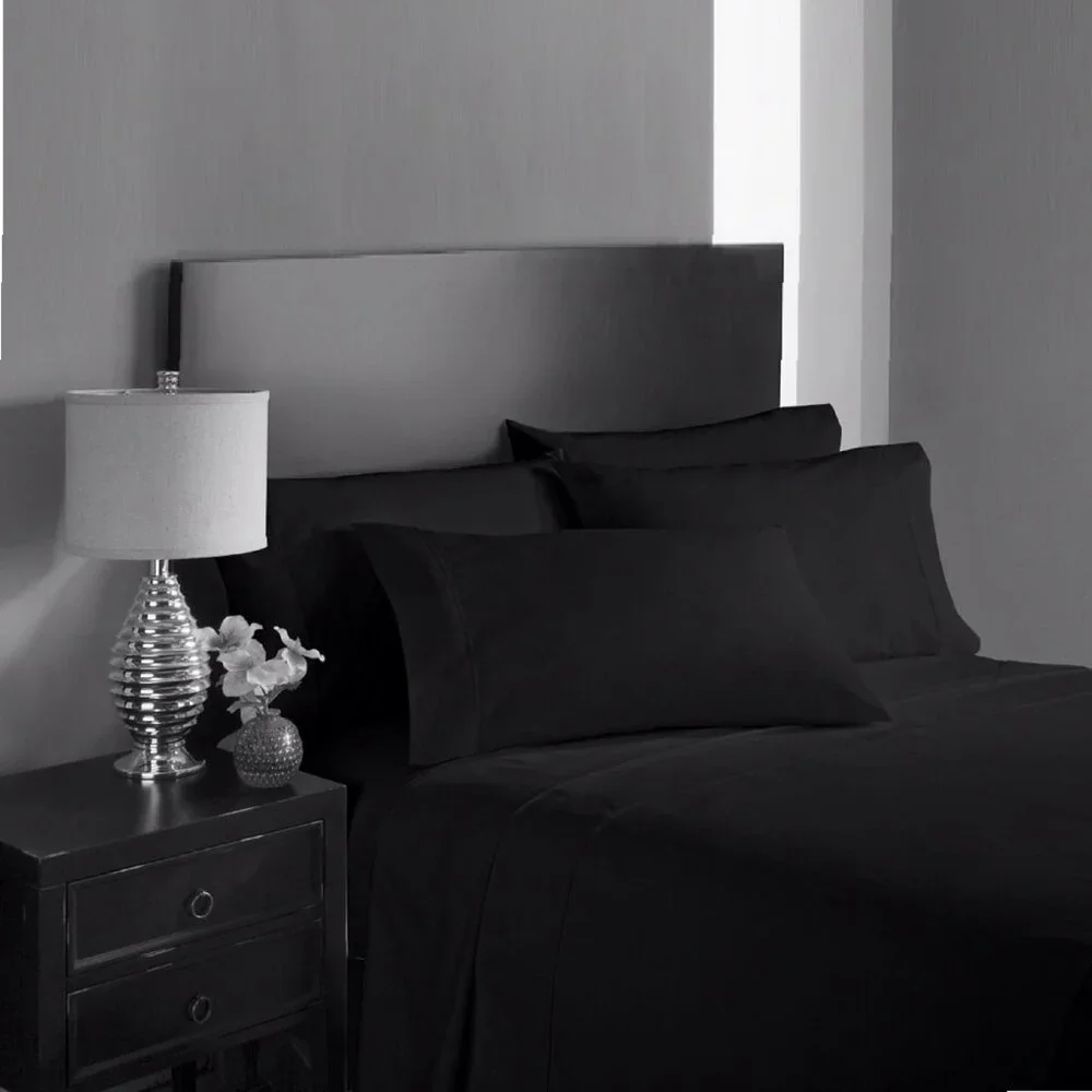 new BLACK Charter Club 550 TC Supima Cotton CAL KING Sheet Set fits 18